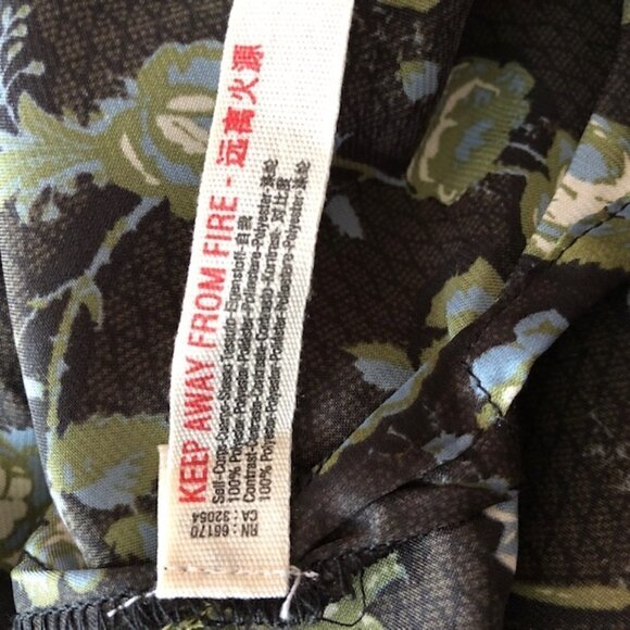 Free People Womens Black Floral Print Tie Back Tank Top - Picture 11 of 11